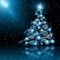 Twinkling Christmas Tree Photography Scenery Backdrop Christmas Theme Banner YMY-150