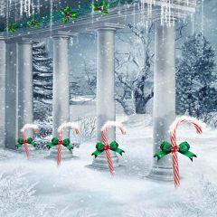 Fantasy Candy Photography Scenery Backdrop Christmas Theme Banner YMY-176