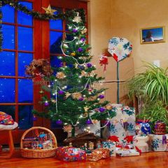Happiness House Photography Scenery Backdrop Christmas Theme Banner YMY-180