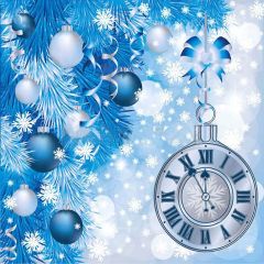 Beautiful Pocket Watch Photography Scenery Backdrop Christmas Theme Banner YMY-210