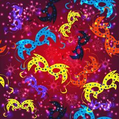 Colorful Mask Photography Scenery Backdrop Masquerade Theme Banner YMY-211