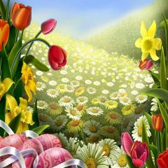 Charming Flowers Photography Scenery Backdrop Festival Celebration Theme Banner YMY-225