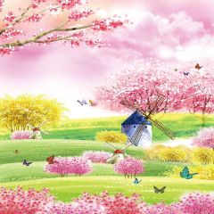 Fragrant  Flowers Photography Scenery Backdrop Festival Celebration Theme Banner YMY-261