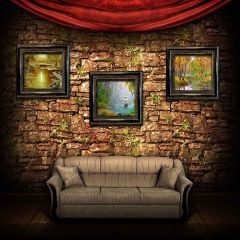 Indoor Sofa Photography Scenery Backdrop Indoor Theme Banner YMY-268