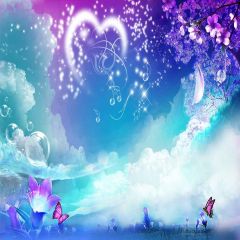 Butterfly Flowers Photography Scenery Backdrop Flowers Theme Banner YMY-279