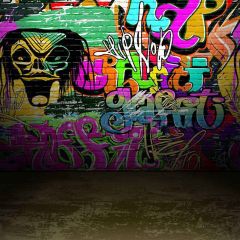 Graffiti Art Photography Scenery Backdrop Graffiti Theme Banner YMY-307