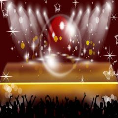 Lively Show Photography Scenery Backdrop Stage Carpet Theme Banner YMY-335