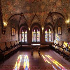 Arched Architecture Photography Scenery Backdrop Indoor Theme Banner YMY-351