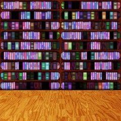 Knowledge Ocean Photography Scenery Backdrop Bookshelf Theme Banner YMY-356