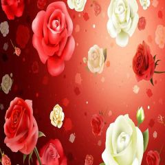 Romantic Flowers Photography Scenery Backdrop Flowers Theme Banner YMY-362