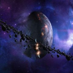 Deep In The Universe Photography Scenery Backdrop Cosmic Space Theme Banner YMY-385