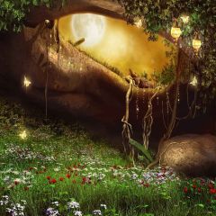 Beautiful Meadow Photography Scenery Backdrop Nature Theme Banner YMY-415