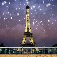 Tower Scenery Photography Scenery Backdrop Balcony Landscape Theme Banner YMY-432