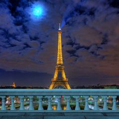 City Night View Photography Scenery Backdrop Landmark Theme Banner YMY-453