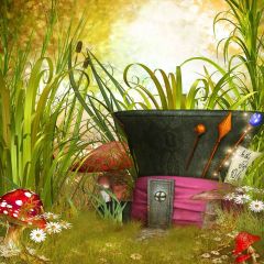 Fairy Tales Photography Scenery Backdrop Nature Theme Banner YMY-473