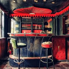 Dirty Room Photography Scenery Backdrop Retro Nostalgia Theme Banner YMY-478