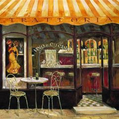 Street Shops Photography Scenery Backdrop Streetscape Theme Banner YMY-479