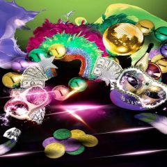 Face Mask Photography Scenery Backdrop Masquerade Theme Banner YMY-490