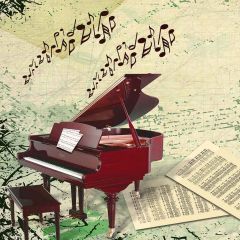 Beat Notes Photography Scenery Backdrop Music Dance Theme Banner YMY-509