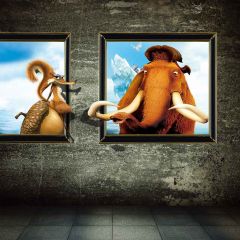Stereoscopic Animals Photography Scenery Backdrop Wall Theme Banner YMY-523