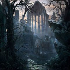 Sacred Zone Photography Scenery Backdrop Architectural Theme Banner YMY-524