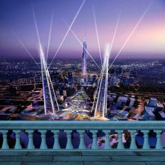 Beautiful Night Photography Scenery Backdrop Balcony Landscape Theme Banner YMY-526