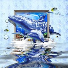 Sea World Photography Scenery Backdrop Fantasy Theme Banner YMY-528