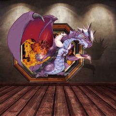 Magical Dragon Photography Scenery Backdrop Wall Theme Banner YMY-535