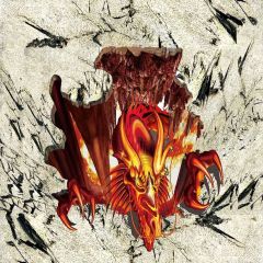 Fire Dragon Photography Scenery Backdrop Wall Theme Banner YMY-537