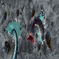 Dilapidated Wall Photography Scenery Backdrop Wall Theme Banner YMY-539