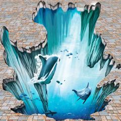 Underwater World Photography Scenery Backdrop Wall Theme Banner YMY-542