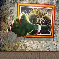 Green Monster Photography Scenery Backdrop Wall Theme Banner YMY-546