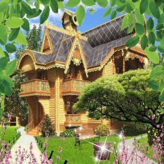 Luxury Manor Photography Scenery Backdrop Housing Theme Banner YMY-550