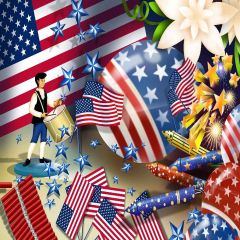 Celebration Scene Photography Scenery Backdrop Flag Theme Banner YMY-554