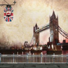 Urban Night Photography Scenery Backdrop Streetscape Theme Banner YMY-564