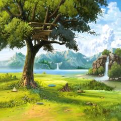 Close To Nature Photography Scenery Backdrop Nature Theme Banner YMY-566