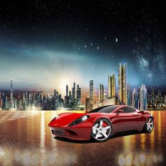 Luxury Car Photography Scenery Backdrop Luxury Theme Banner YMY-575