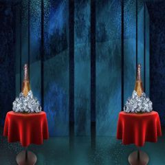 Champagne Table Photography Scenery Backdrop Indoor Theme Banner YMY-587