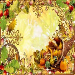 Harvest Season Photography Scenery Backdrop Halloween Theme Banner YMY-601