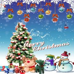 Christmas Story Photography Scenery Backdrop Christmas Theme Banner YMY-656