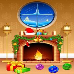 Happy Festival Photography Scenery Backdrop Christmas Theme Banner YMY-675