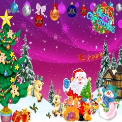 Cute Santa Claus Photography Scenery Backdrop Christmas Theme Banner YMY-679