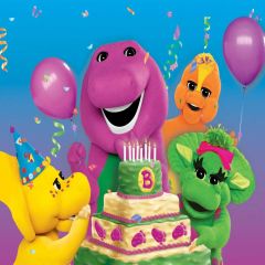 Cartoon Animal Balloon Ribbon Photography Scenery Backdrop Cartoon Theme Banner YZA-913