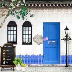 Dessert House Photography Scenery Backdrop Door Theme Banner ZLZ-095