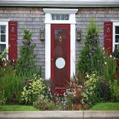 Garden And Park Photography Scenery Backdrop Door Theme Banner ZLZ-101