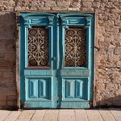 Carved Door Photography Scenery Backdrop Door Theme Banner ZLZ-105