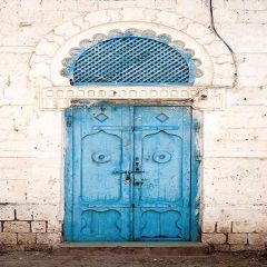 A Unique Door Photography Scenery Backdrop Door Theme Banner ZLZ-119