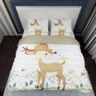 Deer Bird Flower Bed Set BED-0006