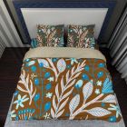 Flowers Leaves Plants Bed Set BED-0012