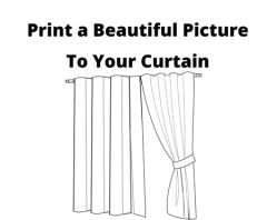 Customize Window Curtain with your own picture